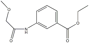 ethyl3-[(methoxyacetyl)amino]benzoate Struktur