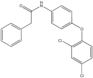 N-[4-(2,4-dichlorophenoxy)phenyl]-2-phenylacetamide Struktur