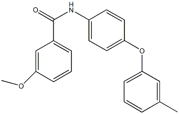 3-methoxy-N-[4-(3-methylphenoxy)phenyl]benzamide Struktur