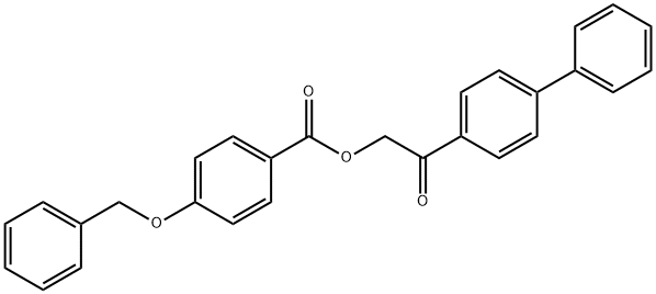 2-[1,1'-biphenyl]-4-yl-2-oxoethyl 4-(benzyloxy)benzoate Struktur