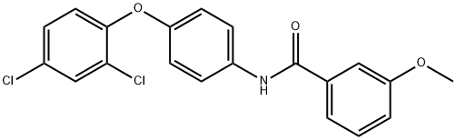 N-[4-(2,4-dichlorophenoxy)phenyl]-3-methoxybenzamide Struktur