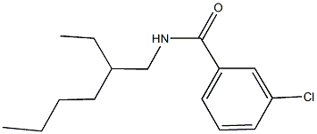 3-chloro-N-(2-ethylhexyl)benzamide Struktur