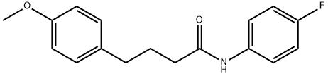 N-(4-fluorophenyl)-4-(4-methoxyphenyl)butanamide Struktur