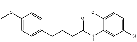 N-(5-chloro-2-methoxyphenyl)-4-(4-methoxyphenyl)butanamide Struktur