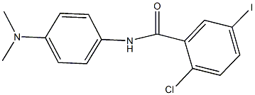 2-chloro-N-[4-(dimethylamino)phenyl]-5-iodobenzamide Struktur