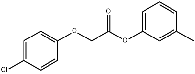 3-methylphenyl (4-chlorophenoxy)acetate Struktur