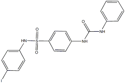 4-[(anilinocarbonyl)amino]-N-(4-iodophenyl)benzenesulfonamide Struktur