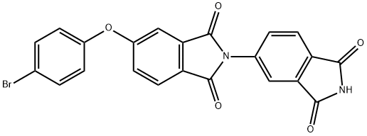 5-(4-bromophenoxy)-2,5'-bis[1H-isoindole-1,3(2H)-dione] Struktur