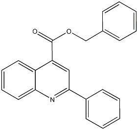 benzyl 2-phenyl-4-quinolinecarboxylate Struktur