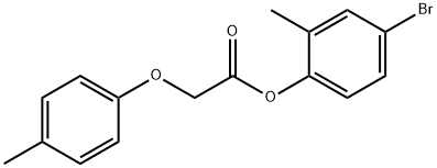 4-bromo-2-methylphenyl (4-methylphenoxy)acetate Struktur