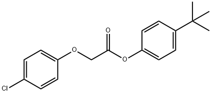 4-tert-butylphenyl (4-chlorophenoxy)acetate Struktur