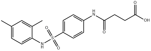 4-{4-[(2,4-dimethylanilino)sulfonyl]anilino}-4-oxobutanoic acid Struktur