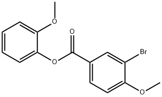 2-methoxyphenyl 3-bromo-4-methoxybenzoate Struktur