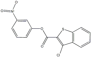 3-nitrophenyl 3-chloro-1-benzothiophene-2-carboxylate Struktur