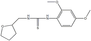 N-(2,4-dimethoxyphenyl)-N'-(tetrahydro-2-furanylmethyl)thiourea Struktur