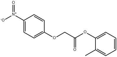 2-methylphenyl {4-nitrophenoxy}acetate Struktur