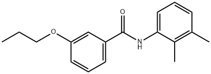 N-(2,3-dimethylphenyl)-3-propoxybenzamide Struktur