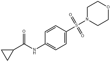 N-[4-(morpholin-4-ylsulfonyl)phenyl]cyclopropanecarboxamide Struktur