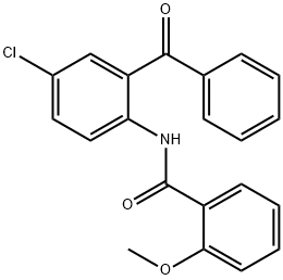 N-(2-benzoyl-4-chlorophenyl)-2-methoxybenzamide Struktur