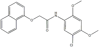 N-(5-chloro-2,4-dimethoxyphenyl)-2-(1-naphthyloxy)acetamide Struktur