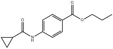 propyl 4-[(cyclopropylcarbonyl)amino]benzoate Struktur