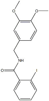 N-(3,4-dimethoxybenzyl)-2-iodobenzamide Struktur