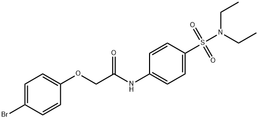 2-(4-bromophenoxy)-N-{4-[(diethylamino)sulfonyl]phenyl}acetamide Struktur