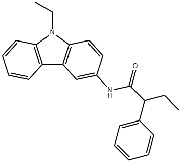 N-(9-ethyl-9H-carbazol-3-yl)-2-phenylbutanamide Struktur