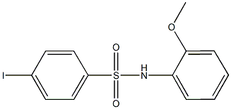 4-iodo-N-(2-methoxyphenyl)benzenesulfonamide Struktur