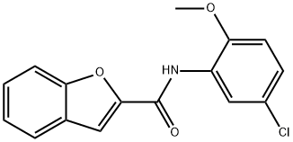 N-(5-chloro-2-methoxyphenyl)-1-benzofuran-2-carboxamide Struktur