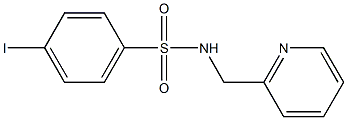 4-iodo-N-(2-pyridinylmethyl)benzenesulfonamide Struktur