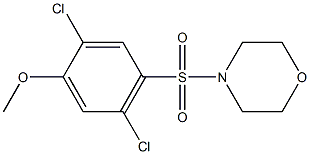 4-[(2,5-dichloro-4-methoxyphenyl)sulfonyl]morpholine Struktur