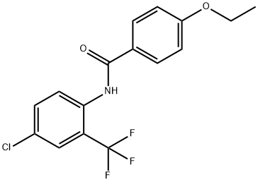 N-[4-chloro-2-(trifluoromethyl)phenyl]-4-ethoxybenzamide Struktur