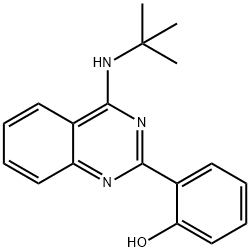 2-[4-(tert-butylamino)-2-quinazolinyl]phenol Struktur