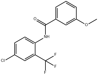 N-[4-chloro-2-(trifluoromethyl)phenyl]-3-methoxybenzamide Struktur