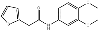 N-(3,4-dimethoxyphenyl)-2-(2-thienyl)acetamide Struktur