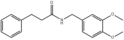 N-(3,4-dimethoxybenzyl)-3-phenylpropanamide Struktur