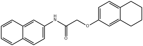 N-(2-naphthyl)-2-(5,6,7,8-tetrahydro-2-naphthalenyloxy)acetamide Struktur