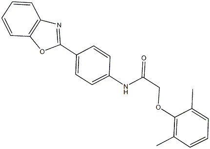 N-[4-(1,3-benzoxazol-2-yl)phenyl]-2-(2,6-dimethylphenoxy)acetamide Struktur