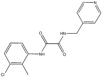 N~1~-(3-chloro-2-methylphenyl)-N~2~-(pyridin-4-ylmethyl)ethanediamide Struktur