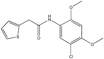 N-(5-chloro-2,4-dimethoxyphenyl)-2-(2-thienyl)acetamide Struktur