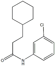 N-(3-chlorophenyl)-3-cyclohexylpropanamide Struktur