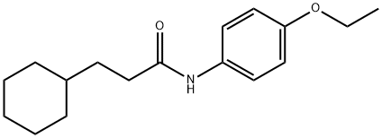 3-cyclohexyl-N-(4-ethoxyphenyl)propanamide Struktur