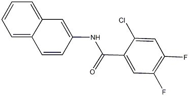 2-chloro-4,5-difluoro-N-(2-naphthyl)benzamide Struktur