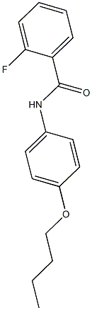 N-(4-butoxyphenyl)-2-fluorobenzamide Struktur