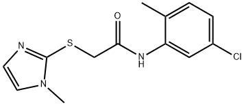 N-(5-chloro-2-methylphenyl)-2-[(1-methyl-1H-imidazol-2-yl)sulfanyl]acetamide Struktur