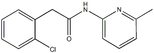 2-(2-chlorophenyl)-N-(6-methyl-2-pyridinyl)acetamide Struktur