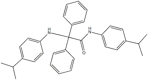 2-(4-isopropylanilino)-N-(4-isopropylphenyl)-2,2-diphenylacetamide Struktur