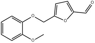 5-[(2-methoxyphenoxy)methyl]-2-furaldehyde Struktur