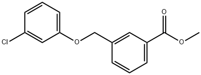 methyl 3-[(3-chlorophenoxy)methyl]benzoate Struktur